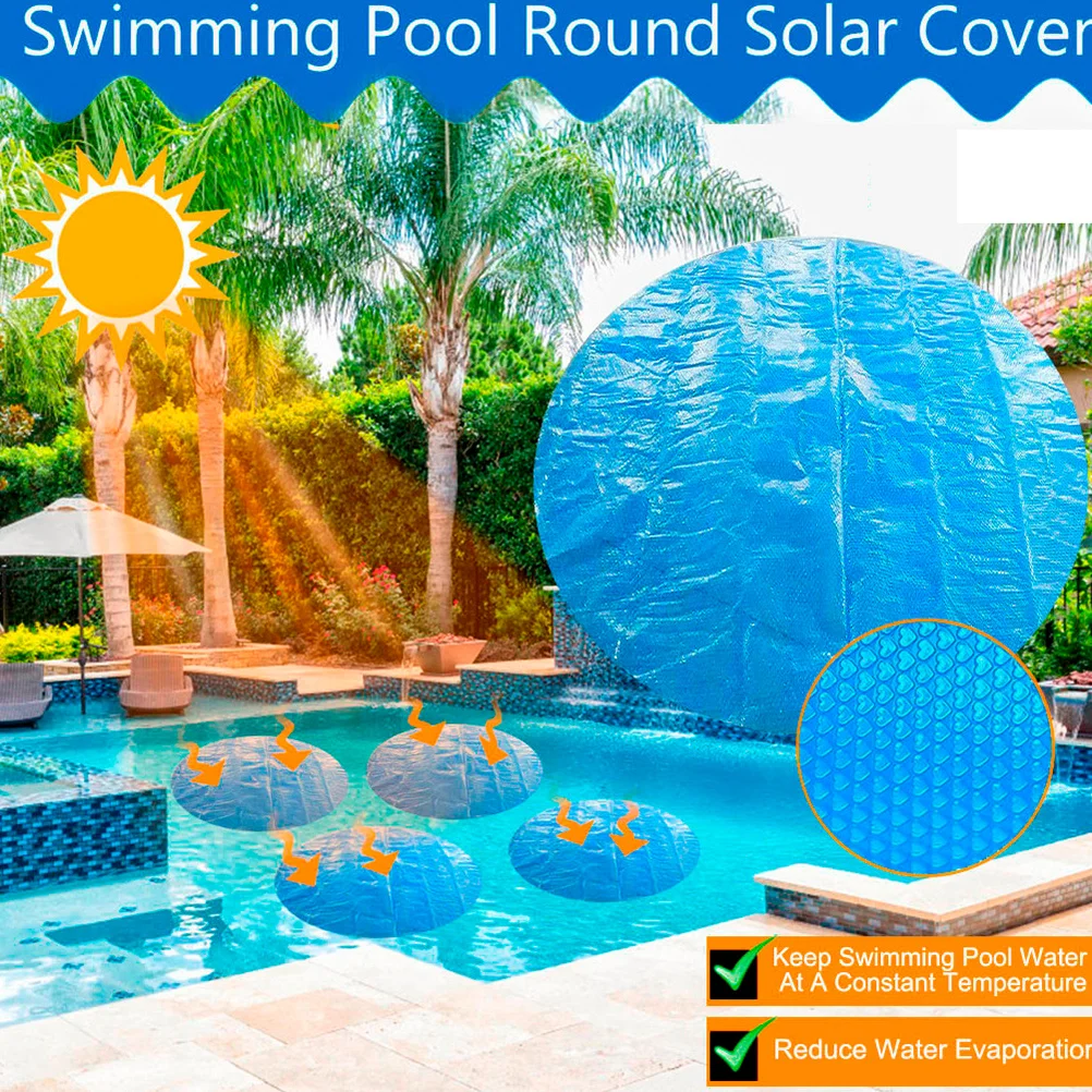 

1Pcs Heat Insulation Pool Blanket 2.9m Blue Swimming Pool Cover Waterproof for Inflatable Frame Pools