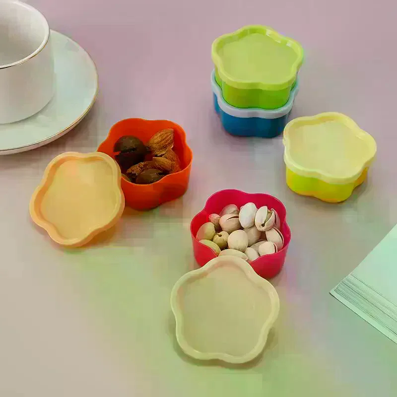 Mini Squeeze Bottle Lunch Box Plastic Condiment Bottle Ketchup Salad Dressing Condiment Portable Food Container 5Pcs