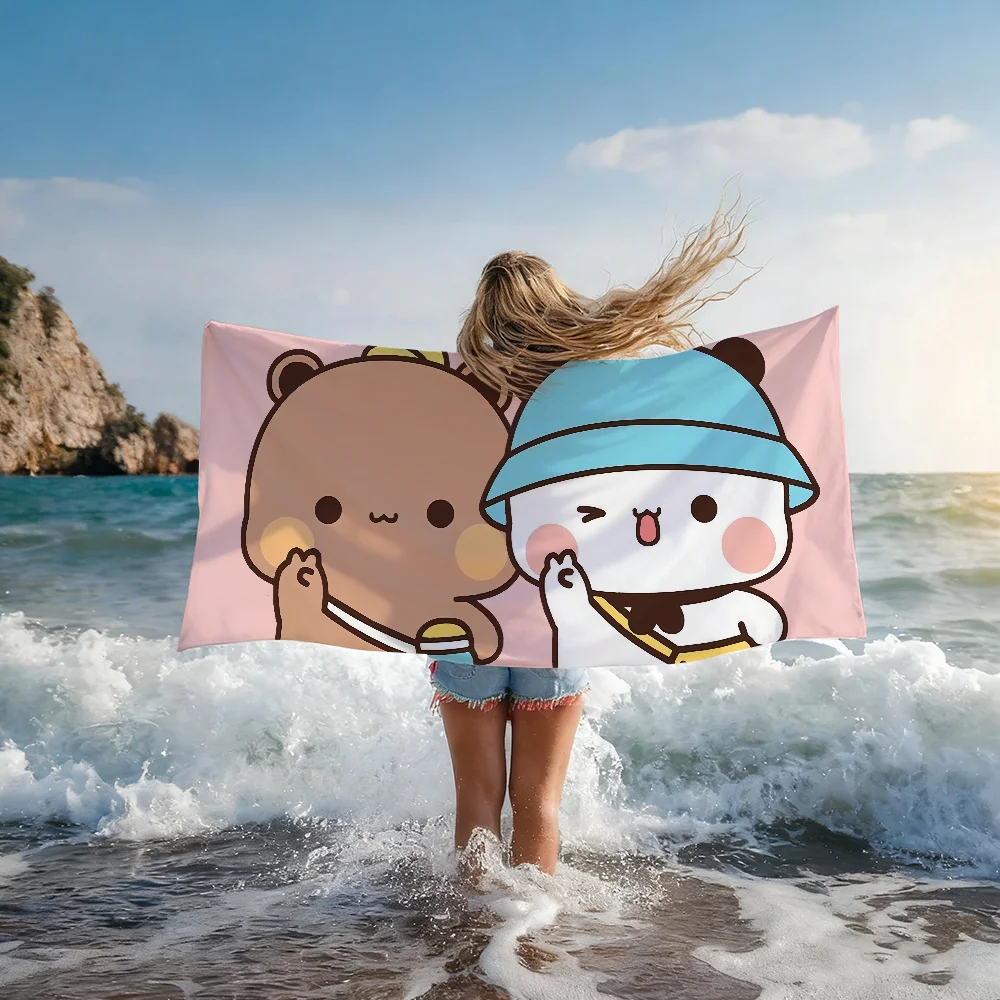 Cute Bubu Dudu Cartoon Towel Shower Sauna Travel Spa Quick Dry Gym Accessories Soft Large Beach Towels