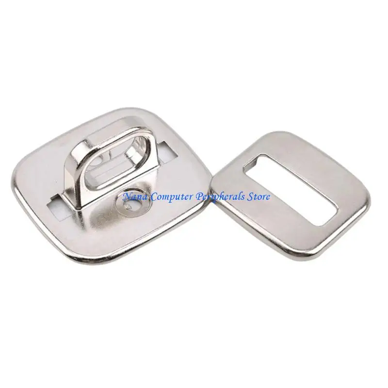F68C Electroplated Bright Computer Lock Fixed Base Plate Desk Mount Accessory