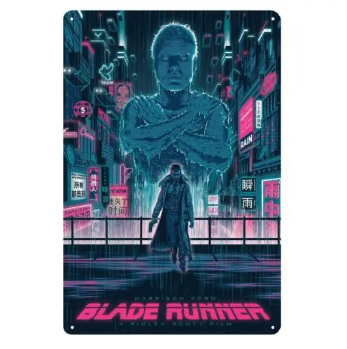 Blade Runner Movie Metal Poster Tin Sign - 20x30cm Plate