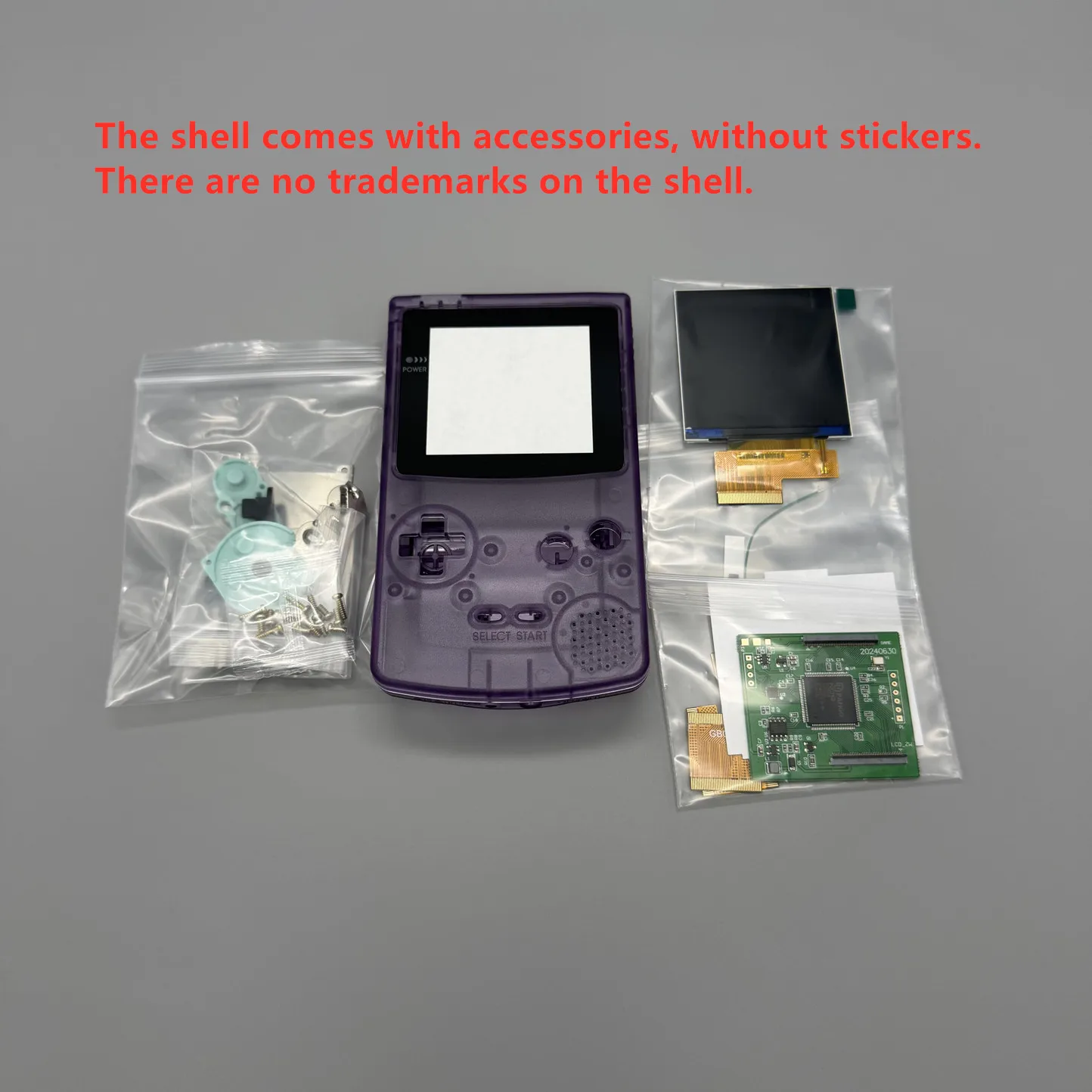 2.6 インチ GBC IPS LCD とゲームボーイ カラー用の新しいシェル