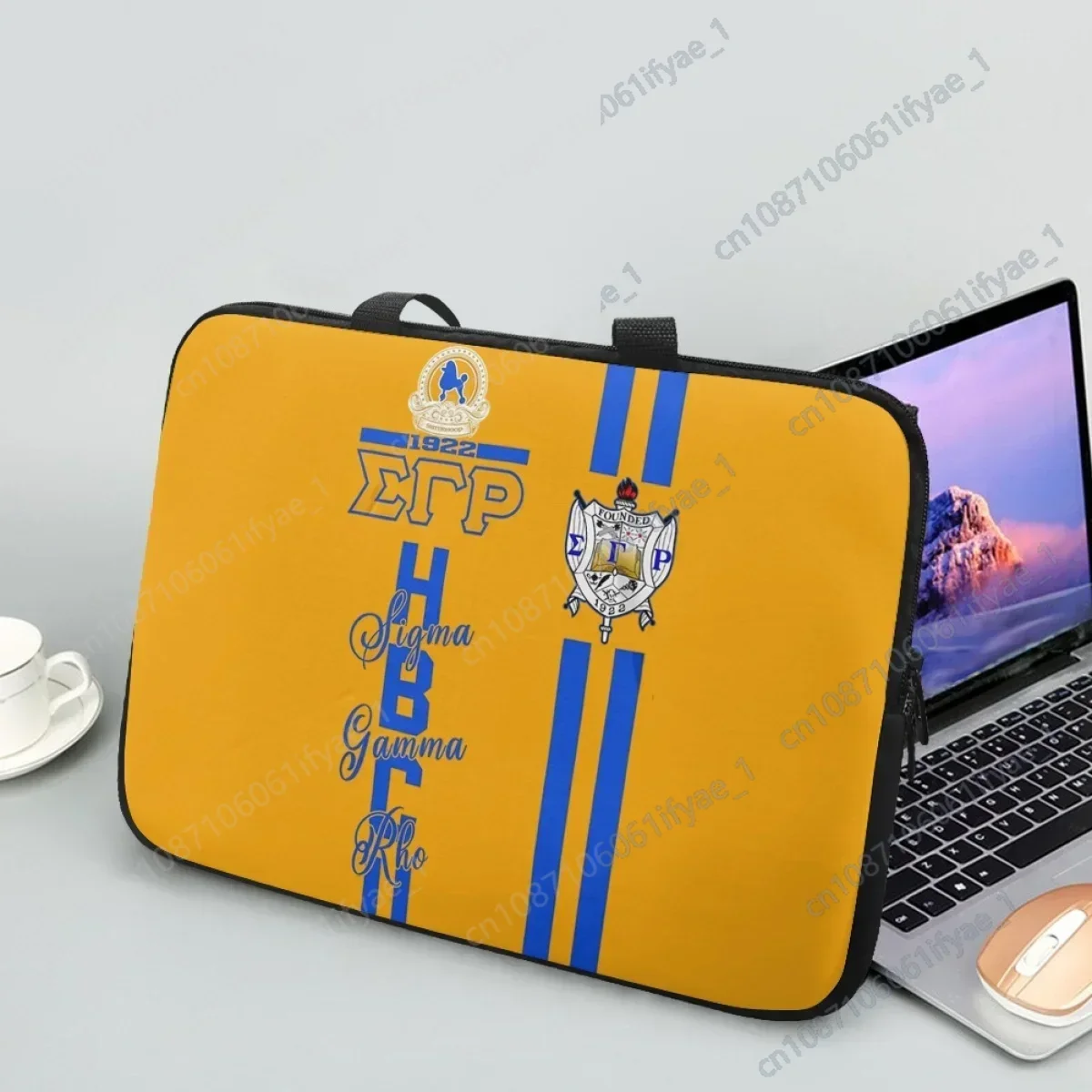 10 12 13 15 17Inch Tablet Bag PC Handbags Sigma Gamma Rho Printed Commuter Portable Travel Computer Case PC Carry Cover Pouch