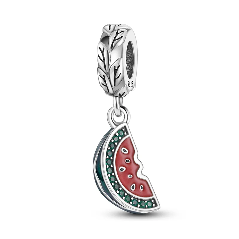 925 Sterling Silver Cactus, Watermelon, Sunflower Series Pendants, Suitable For Original Bracelet Female DIY Fashion Jewelry.