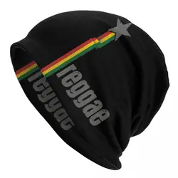 Rasta Colors Reggae With Star Bonnet Hats Cool Knitting Hat For Women Autumn Winter Warm Jamaican Pride Skullies Beanies Caps