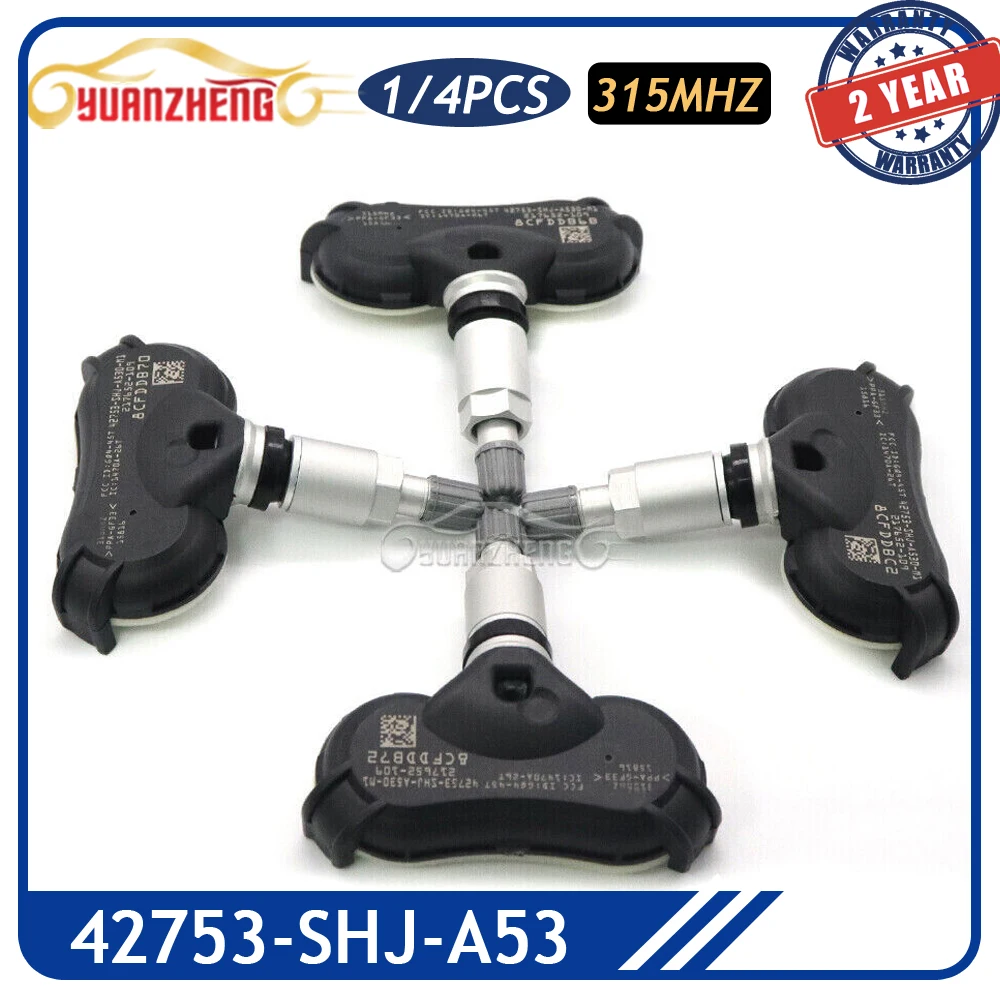 

TPMS Sensor 42753-SHJ-A53 315MHz Tire Pressure Monitor Sensor For Acura RL MDX TL TL-S Odyssey Touring Ridgeline VU Pilot 3.5L