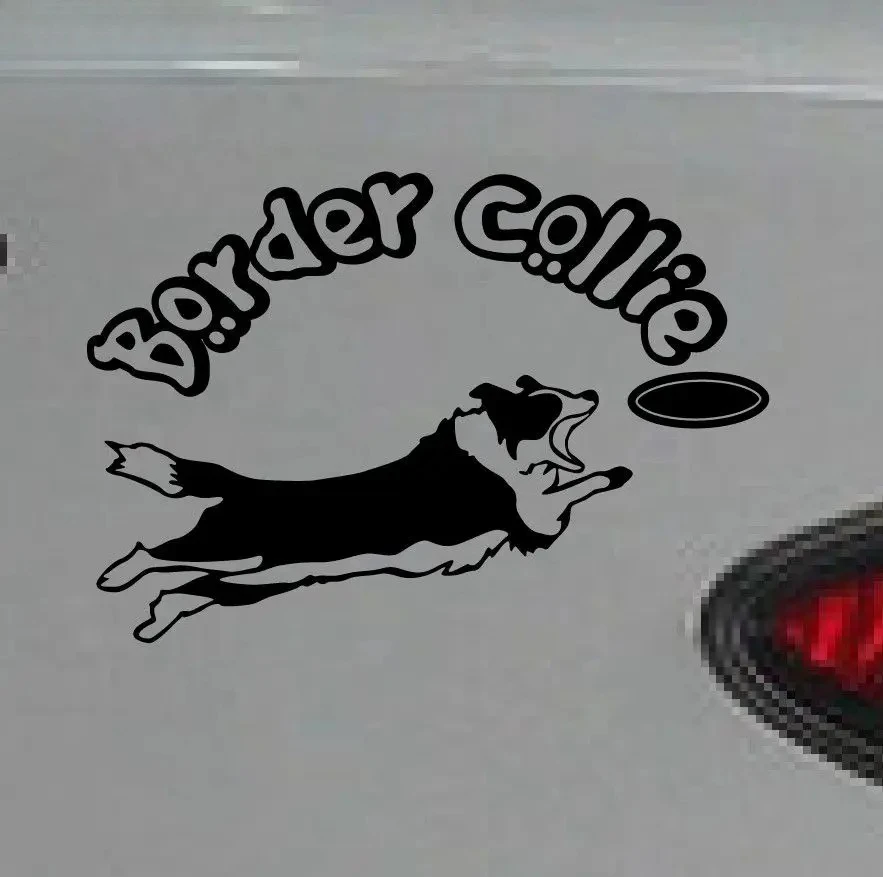 

Funny Reflective Tape Border Collie Stickers for Cars Funny Vinyl Car Sticker And Decals Drop Shipping