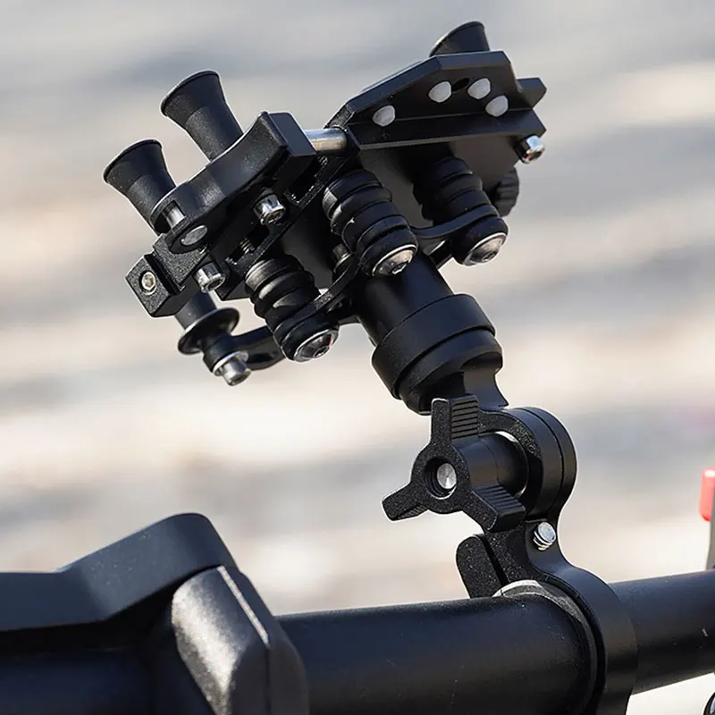 

Universal Alloy Motorcycle Phone Holder High Quality Shock-Absorbing Motos Phone Holder Motorbike Bicycle Navigation Bracket