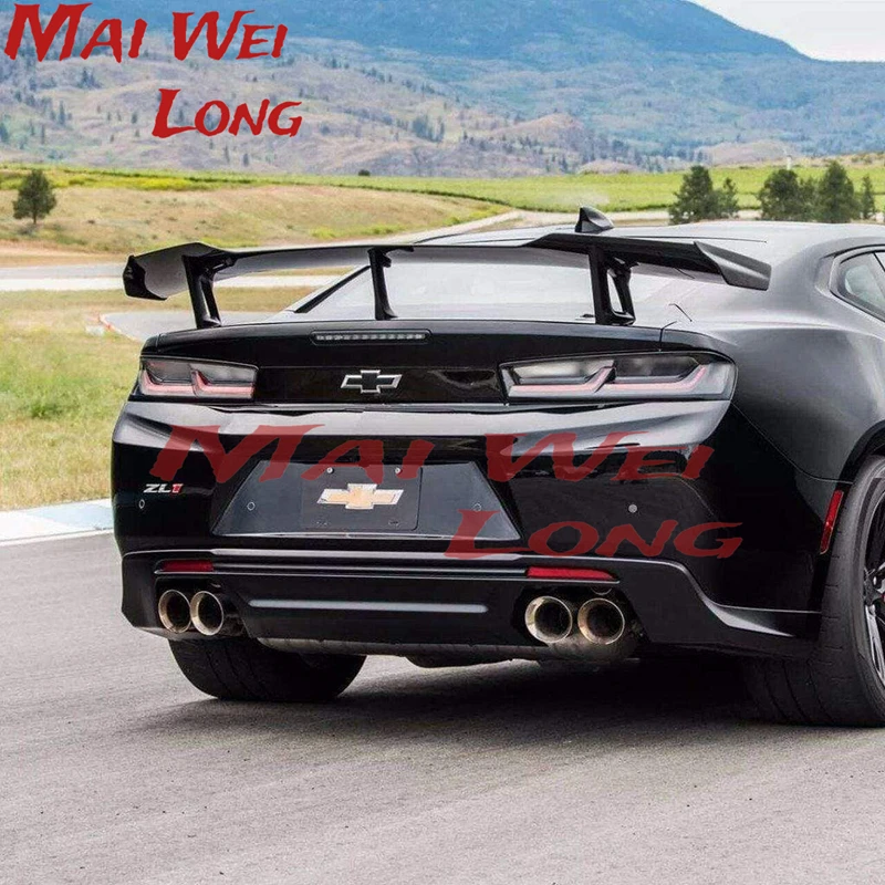 ZLE Style Black Rear Trunk Lid Wing Spoiler Fit for 2016 2017 2018 2019 Chevrolet Camaro