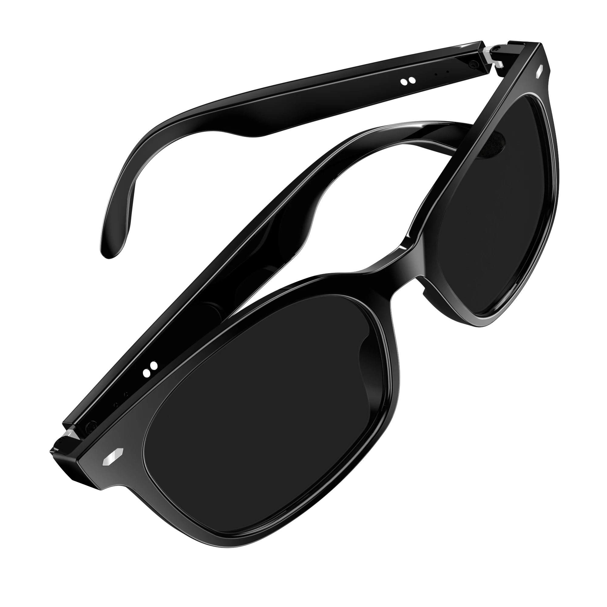 AI Intelligent Glasses Translation 5MP Video Stereo Music AI Smart Glasses Voice Wake-up Bluetooth 5.0 1080P  Sunglasses Travel