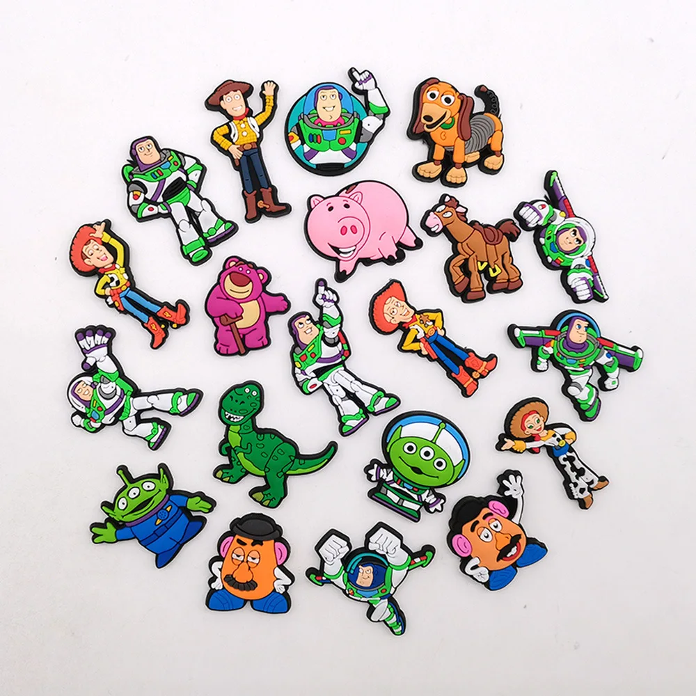 20pcs Buzz Lightyear Collection Shoe Charms DIY Shoe Decorations Accessories Decorations Sandal Decorate for Crocs Kids Gifts