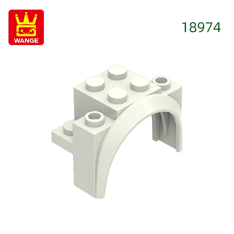 Wange 37 stks/partij 18974 Boog Afgerond Voertuig Blok Moc Kleur Accessoires Compatibel met Baksteen DIY kinderen Speelgoed Montage Onderdelen