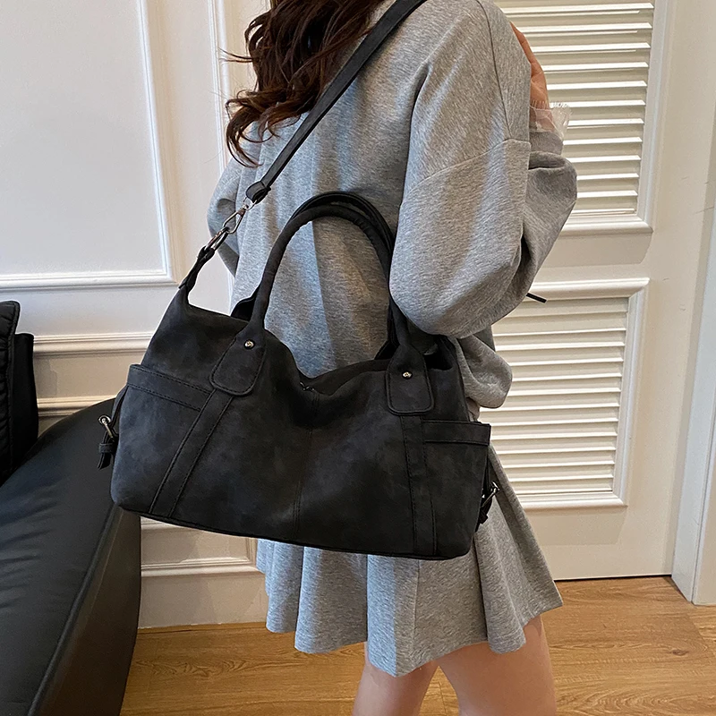 

New Trendy Women's PU Leather Shoulder Bag Multi-Purpose Crossbody Handbag Purse for Ladies with Zipper Pocket Stylish Work Bag