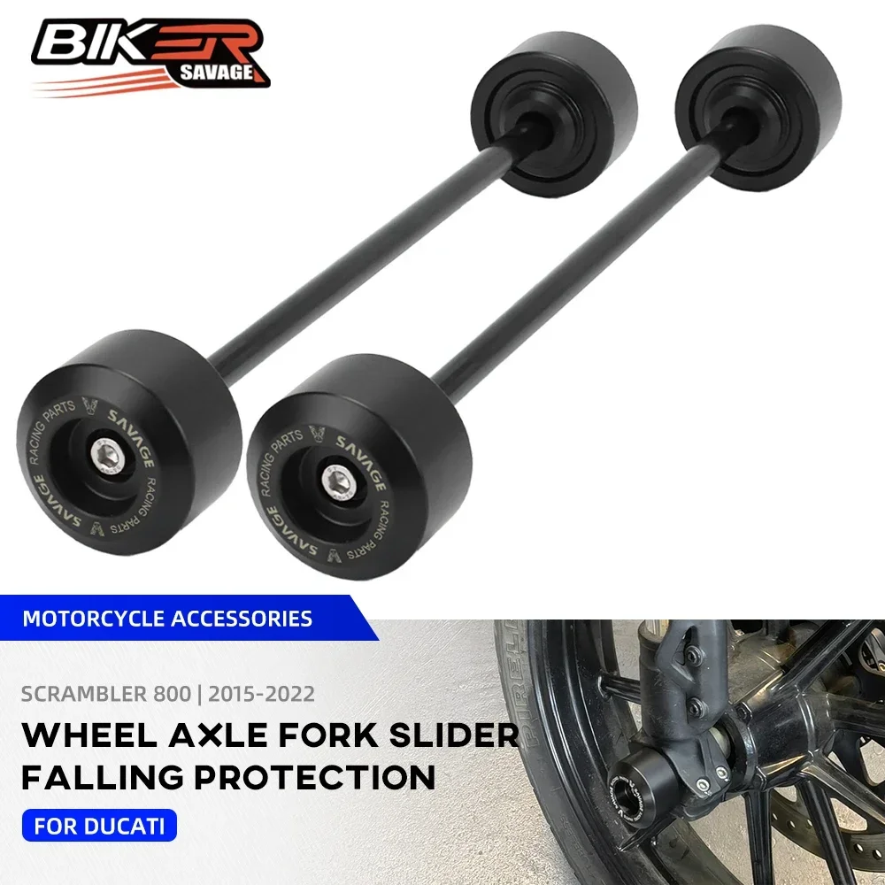 

Front Rear Axle Fork Crash Slider For DUCATI SCRAMBLER 800 Icon Night Shift Urban Motrad Motorcycle Accessories Wheel Protector