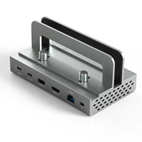 11-In-1 Vertical Docking Station with 4K 60Hz HDMI,PD 100W ,USB 3.0& SD/TF, Multiport Adjustable USB C HUB for Macbook ,Notebook