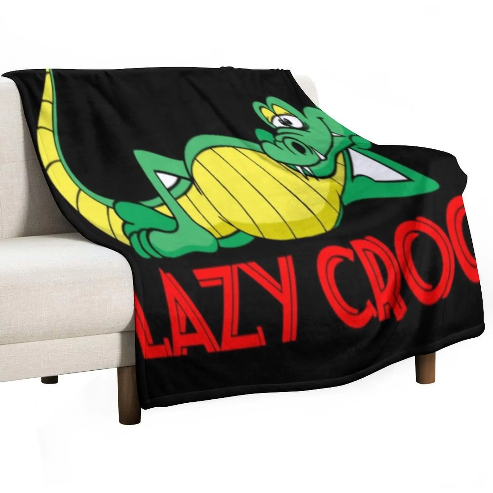 

Lazy croc Throw Blanket Thin Loose Vintage Blankets