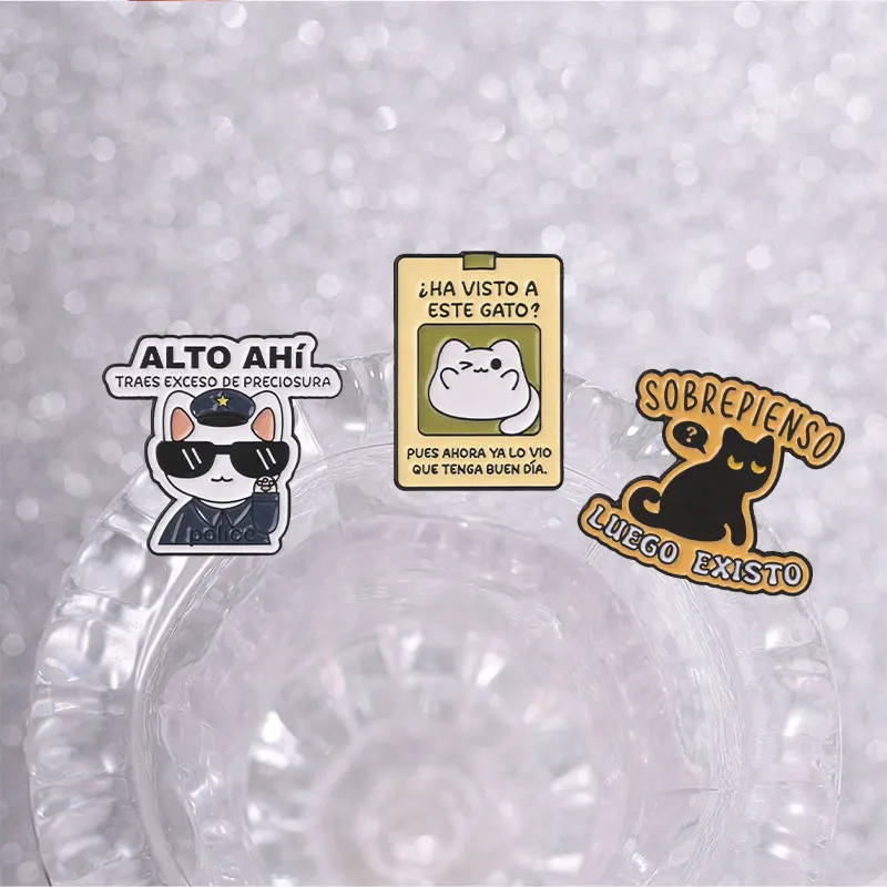 Positive Slogan-Zitate Emaille-Abzeichen Katze Hund Frosch Psychische Gesundheit Cartoon-Pins Niedliche Broschen Anstecknadel-Set Geschenk Schmuck Geschenke – Detail 7