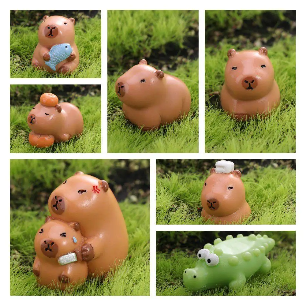 Animales Capibara figura de capibara juguetes modelo de simulación modelo de capibara figura de dibujos animados capibara figuras de animales