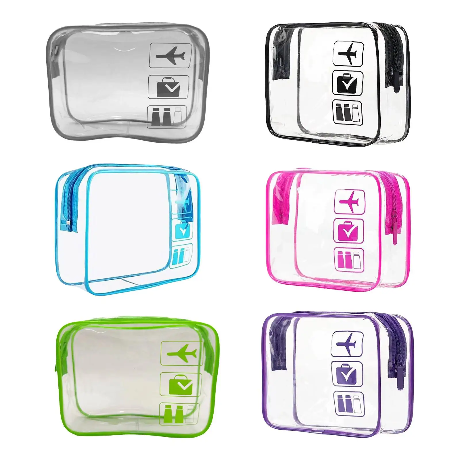 Clear Makeup Bag Dustproof Makeup Organizer Cosmetic Bag for Airport Bathroom Essentials Traveling Business Trip