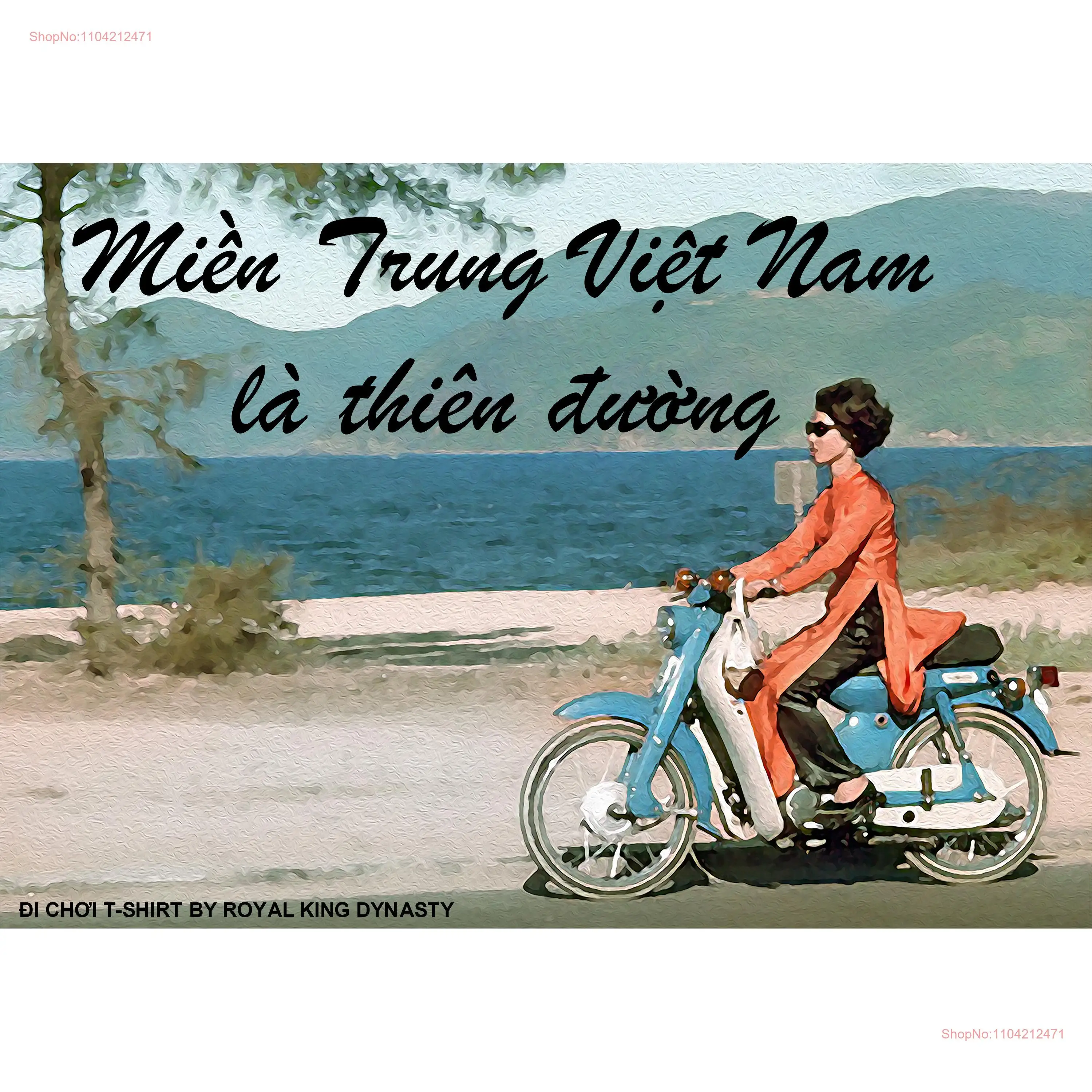 Miền Trung Việt Nam là Thiên Đường Central Vietnam is Paradise T Shirt Vietnamese Beach 1960s Saigon Danang Hipster