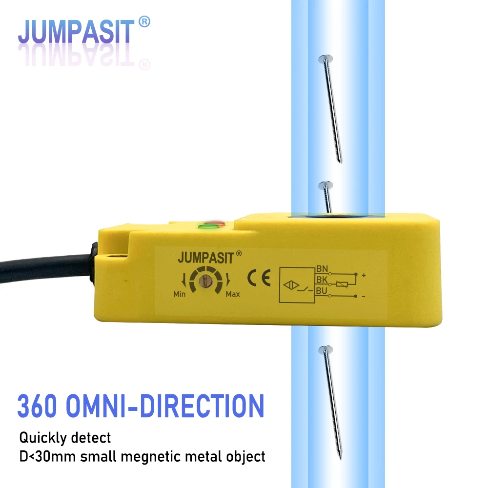 Jumpasit O Ring Inductive Proximity Sensor NPN PNP Switches Detecting 1-30mm Screw / Metal Ball / Small Object
