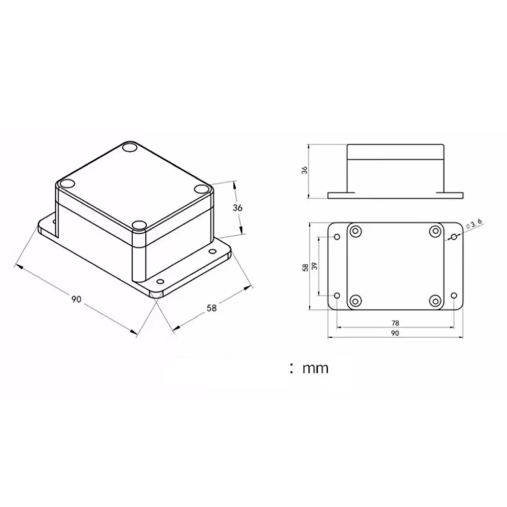 Industrial Inclinometer Sensor, RS485 Dual-Axis Tilt Sensor, 6-Axis Displacement Inclinometer, Triaxial Angle Measuring Device