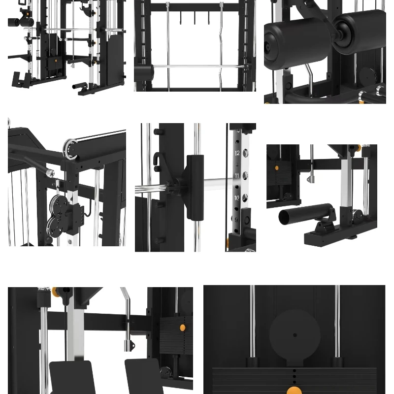 Home fitness flying bird gantry multifunctional squat and bench press integrated comprehensive training equipment