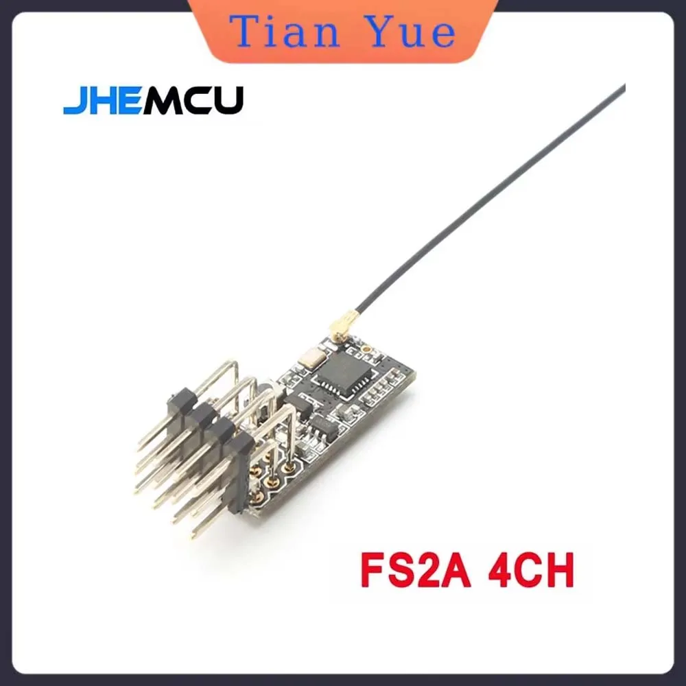 

JHEMCU FS2A 4CH AFHDS 2A Мини-совместимый приемник ШИМ-выход для передатчика Flysky i6 i6X i6S/FS-i6 FS-i6X FS-i6S