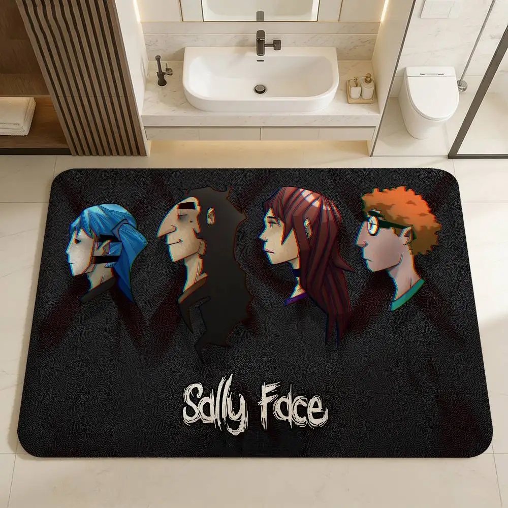 puzzle game S-sally F-face horror suspense Floor Mat Rectangle Anti-slip Home Soft Badmat Front Door Outdoor Mat Hotel Decor Mat