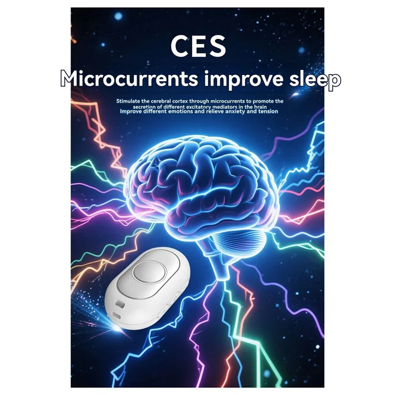 Nuovo strumento portatile per l'aiuto al sonno Dispositivo portatile per calcare il sonno intelligente con ausilio al microcorrente