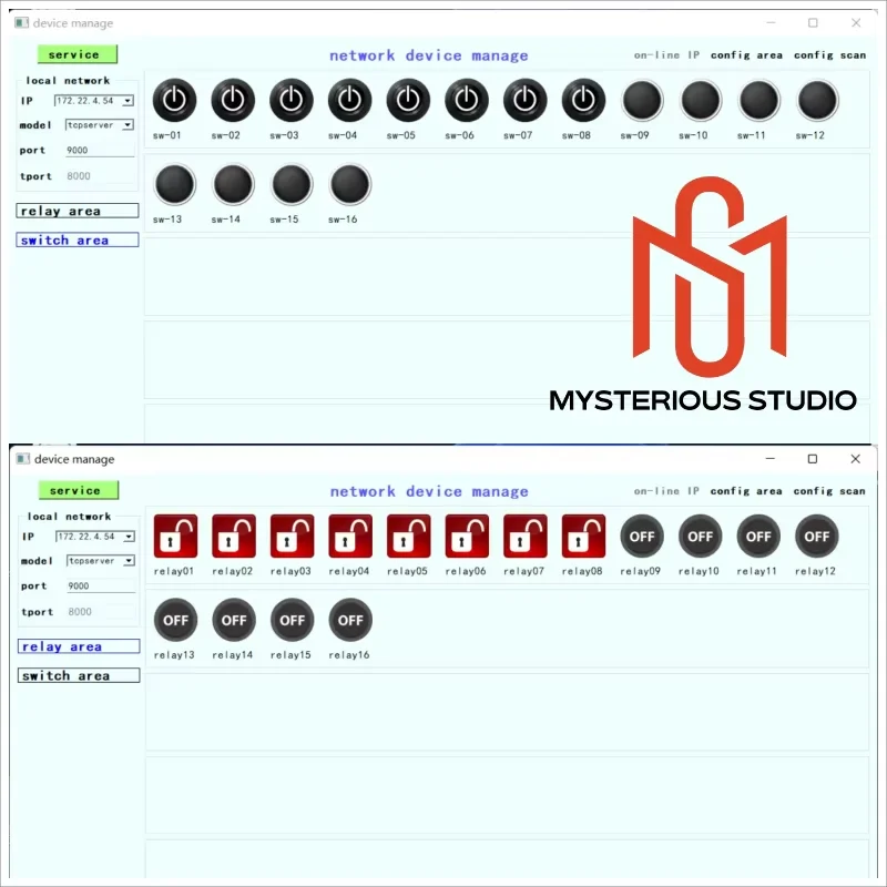 Mysterious Studio Secret Room Escape Game Mechanism Props Electronic Puzzle Intelligent Control System Computer