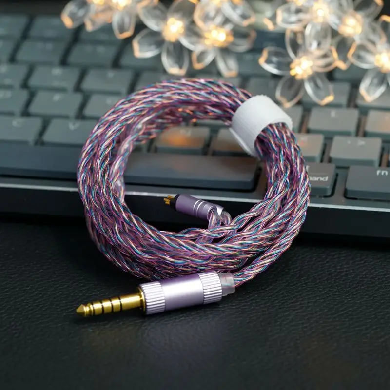 ivipQ-554 4-Core Professional HIFI  Earphone Upgrade Cable For TANGZU FUDU NX7MK4 SE535 UE900S XBA-DB3 Moondrop TANCHJIM