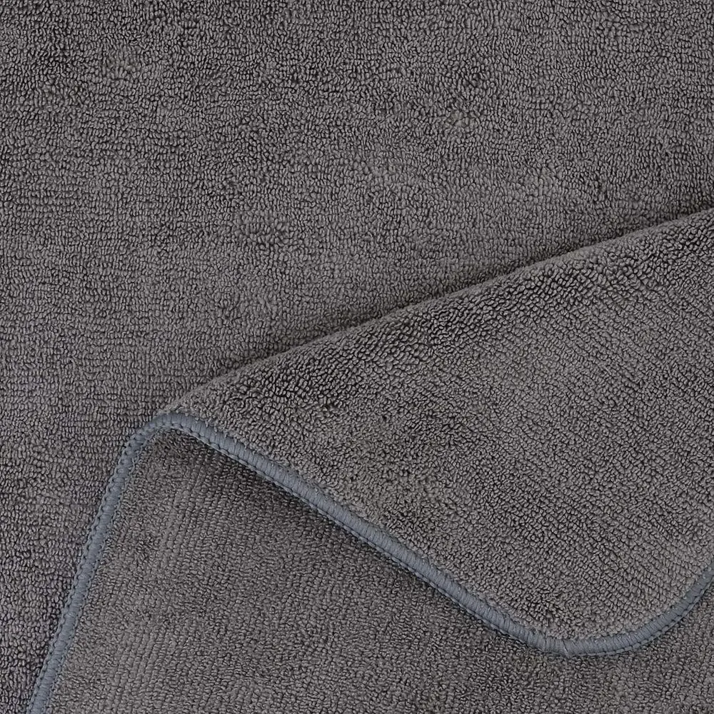 Quick Dry Microfiber Hair Drying Towel, 20x40 inches, 2 Pack, Gray view 4