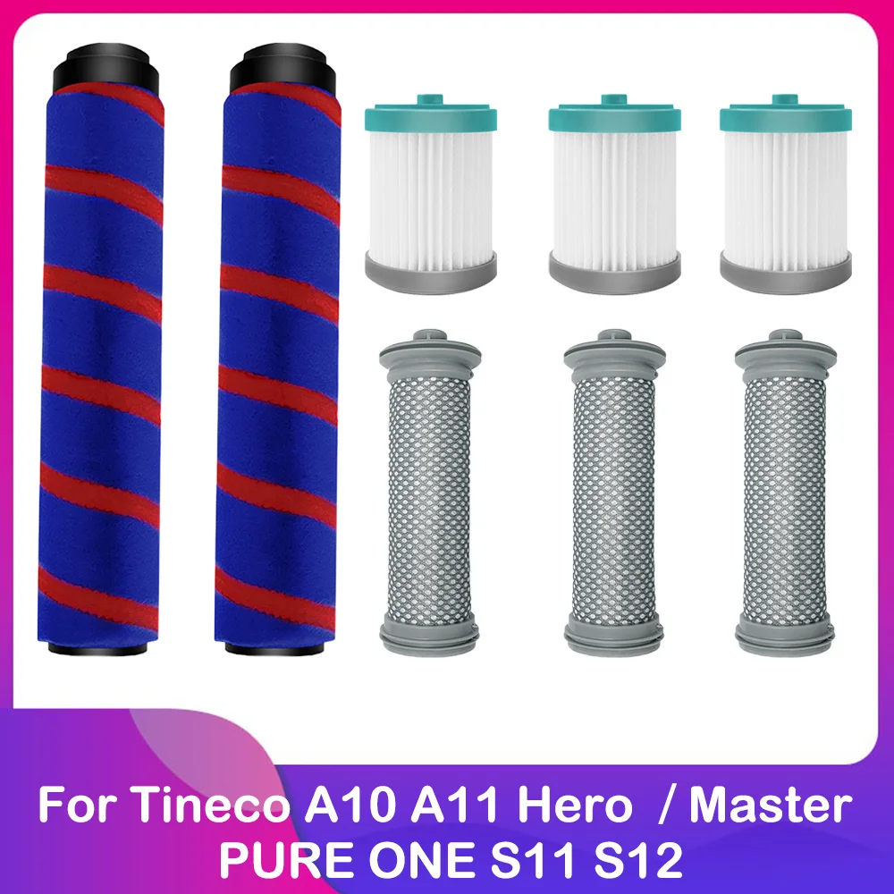 Для Tineco A10 A11 Hero A10 A11 Master PURE ONE S11 S12 PWRHERO11, беспроводной пылесос, круглая щетка, предварительный Hepa-фильтр для очистки,