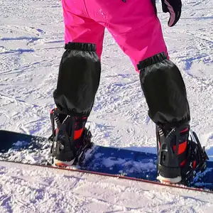 2 Pair Leg Gaiter Waterproof Anti-Tear Ankle Gaiters Ski Gaiters For Outdoor Hiking Walking Climbing Hunting-B60B