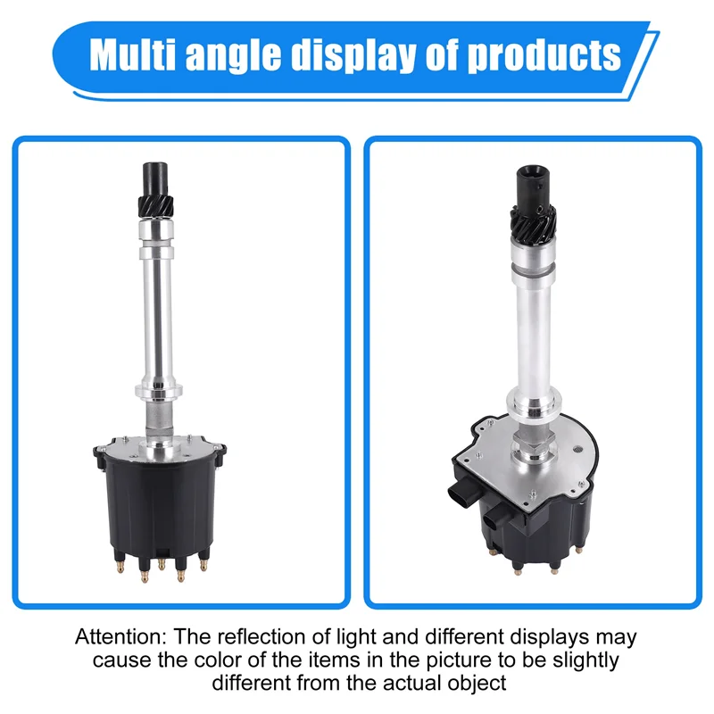 

L37A-1 Pcs Black Ignition Distributor For Chevy GMC C/K Pickup Truck Van Camaro 5.0L 5.7L 7.4L 1103952 1103698 1103838