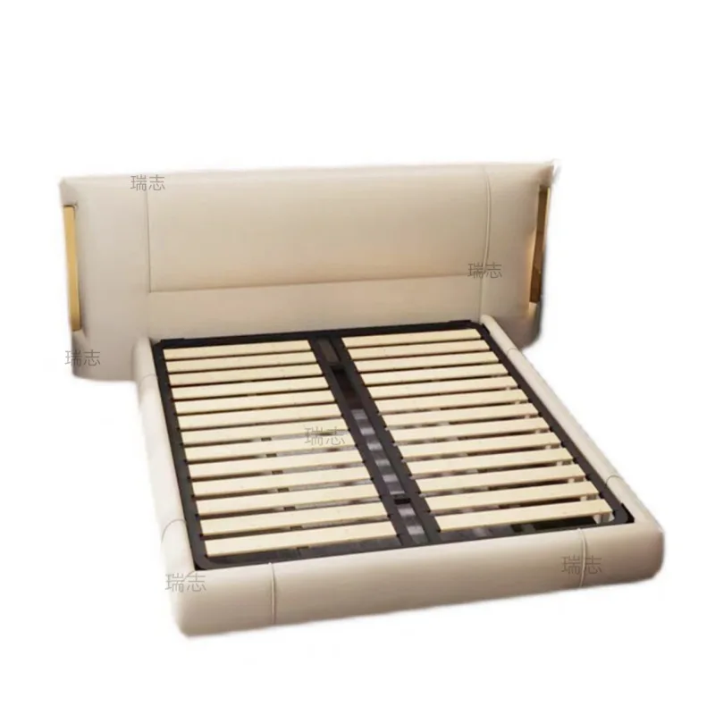 

Light luxury Internet celebrity designer Modern simple bedroom furniture high foot