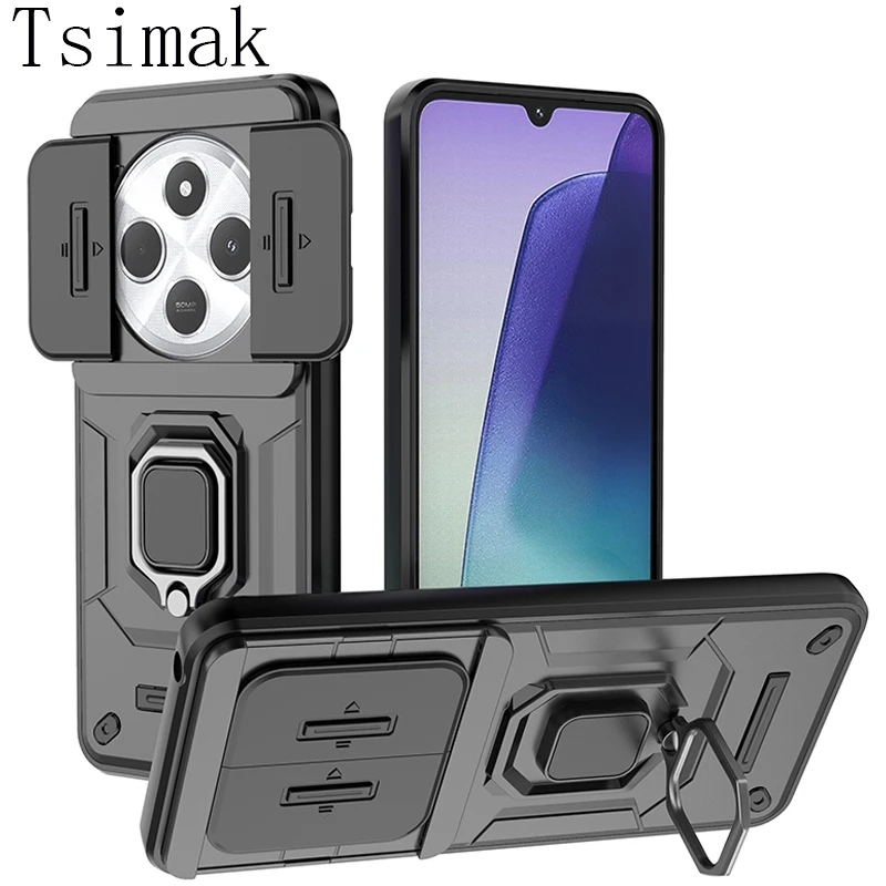 Shockproof Phone Case For Redmi 14C 14 C Armor Camera Back Cover for Xiaomi Redmi Note 13 13C 14C POCO C65 X6 F6 M6 Pro 4G Case