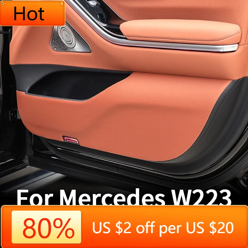 

Горячие внутренние молдинги, дверная подставка для Mercedes w223 S series 400 450 550 480 2021 ~ 2024 гг., аксессуары