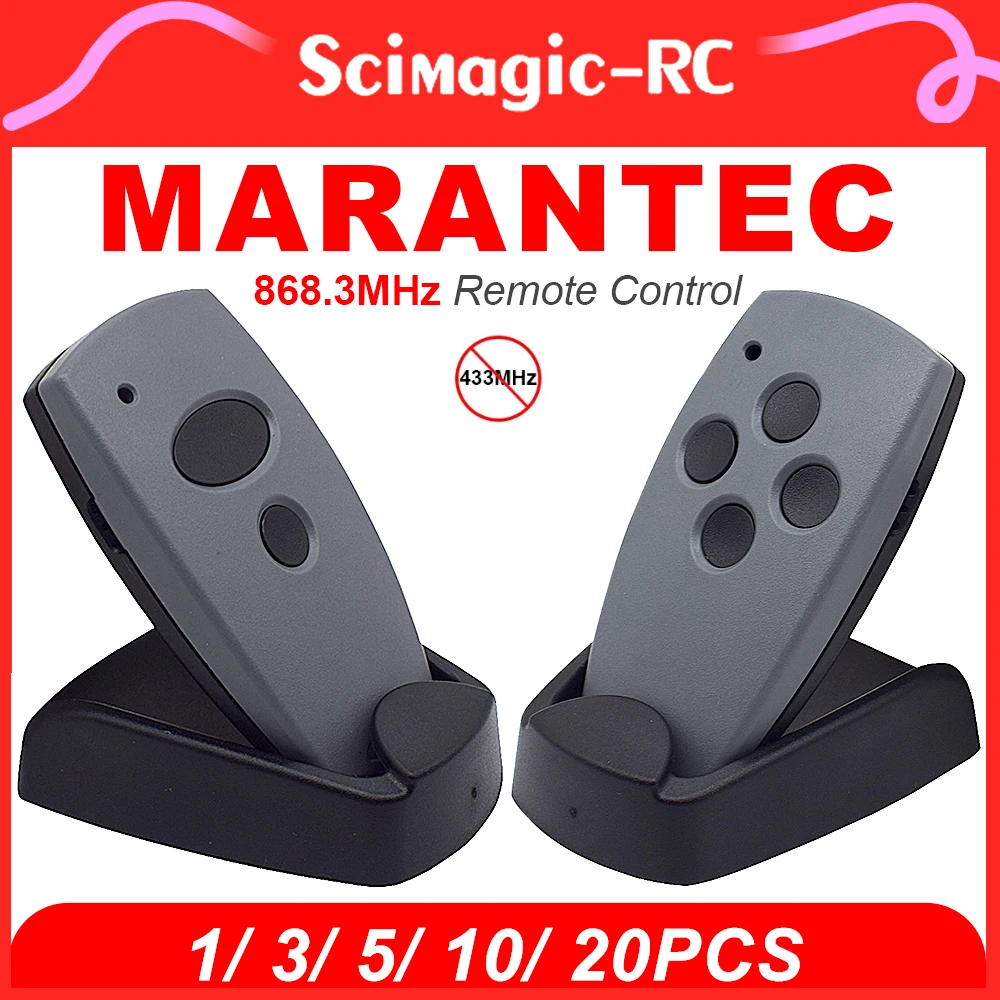 

868MHz Marantec Digital D302 D304 Garage Door Remote Control Clone Marantec Digital D382 D384 D313 D321 Gate Opener Transmitter