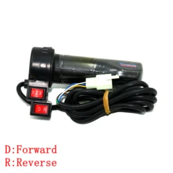 EVfitting 1.5M line electric bike scooter tricycle gas handle ebike throttle with 3 speed&Reverse switches button