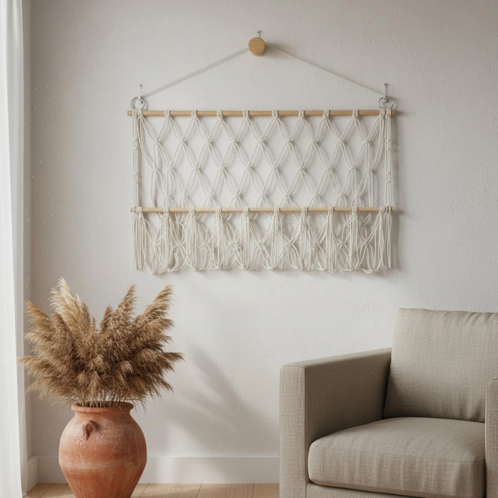 Stuffed Creature Storage Net Hand-Woven Wall Hanging Toy Net Wall Hanging Stuffed Creature Storage Large Capacity for Children