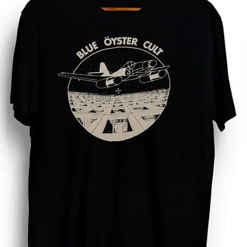 Blue Oyster Cult unisex black t-shirt, rock band shirt, gift for fan QT145