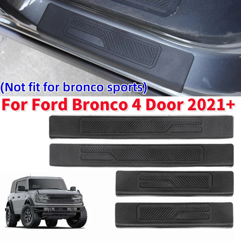 

4Pcs Car Door Sill Guard Door Edge Protector Trim for Ford Bronco 4 Door 2021+