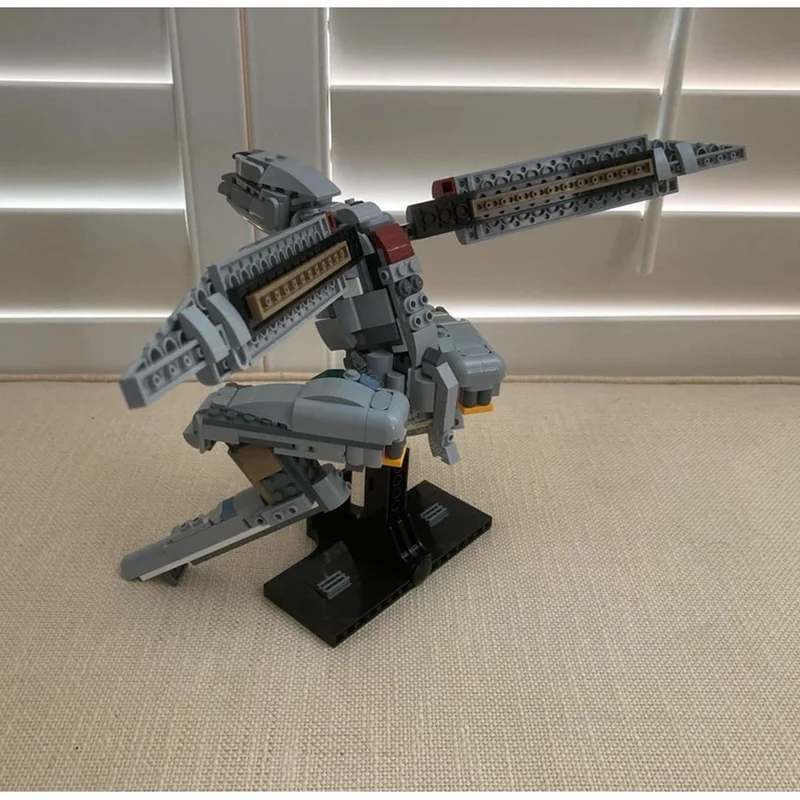 MOC – Robot de combat étoile personnalisé, engrenage métallique, blocs de construction Ray, modèle d'assemblage éducatif créatif, briques, jouets pour enfants, cadeaux de vacances