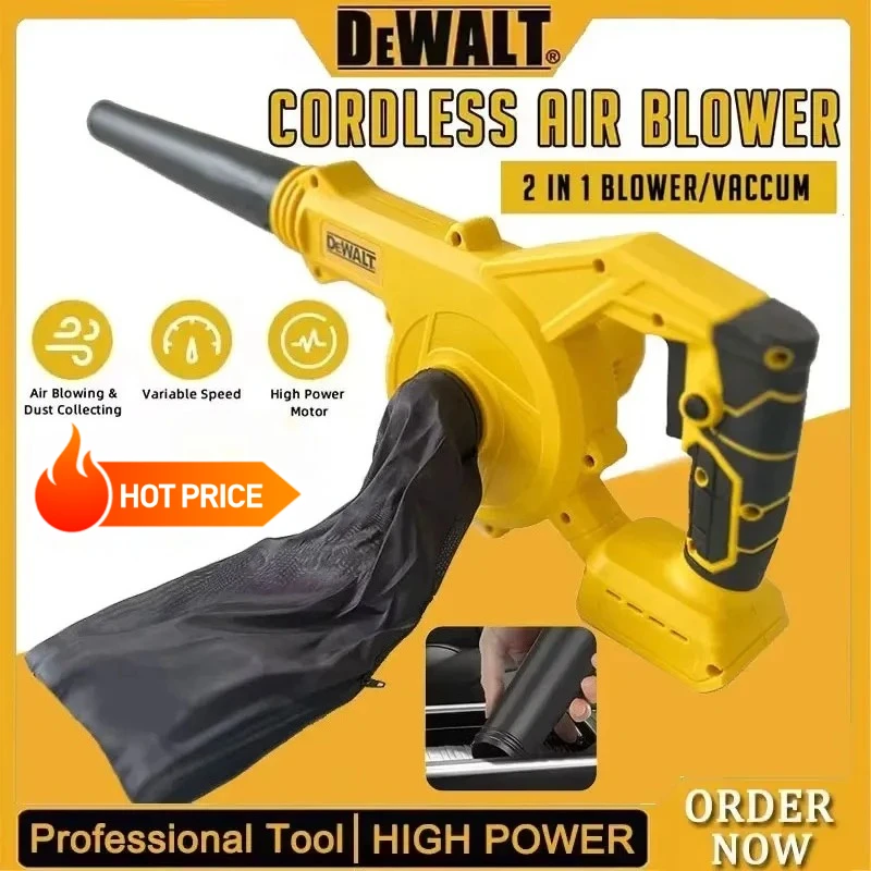 

Беспроводной воздуходув-пылесос DeWalt Collector Leaf Duster, многофункциональный электрический инструмент для удаления пыли, совместимый с аккумуляторами DeWalt 18V - 20V