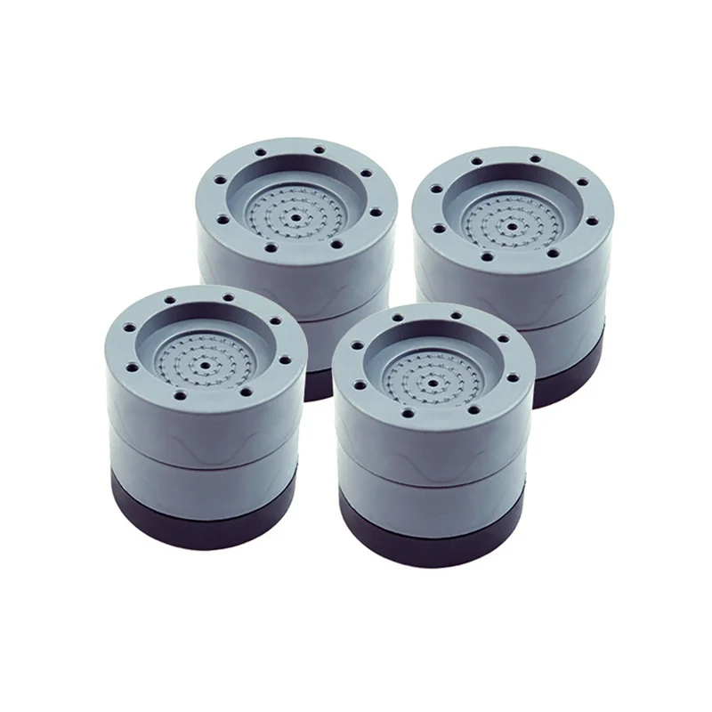 A31F Sıcak 4 Adet Çamaşır Makinesi Yükseklik Artış Pedleri Anti Pedleri Sessiz Patinaj Yükseltici Mat Çamaşır Makinesi Kurutucu Destek Standı 6CM