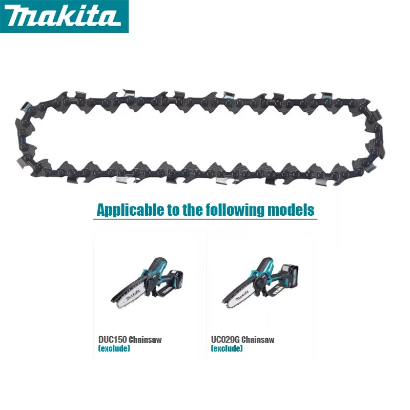 MAKITA 1912E8-3 Catena per motosega 150MM / 6" Binario di guida per catena per sega di ricambio 80TXL per DUC150 UCO29G