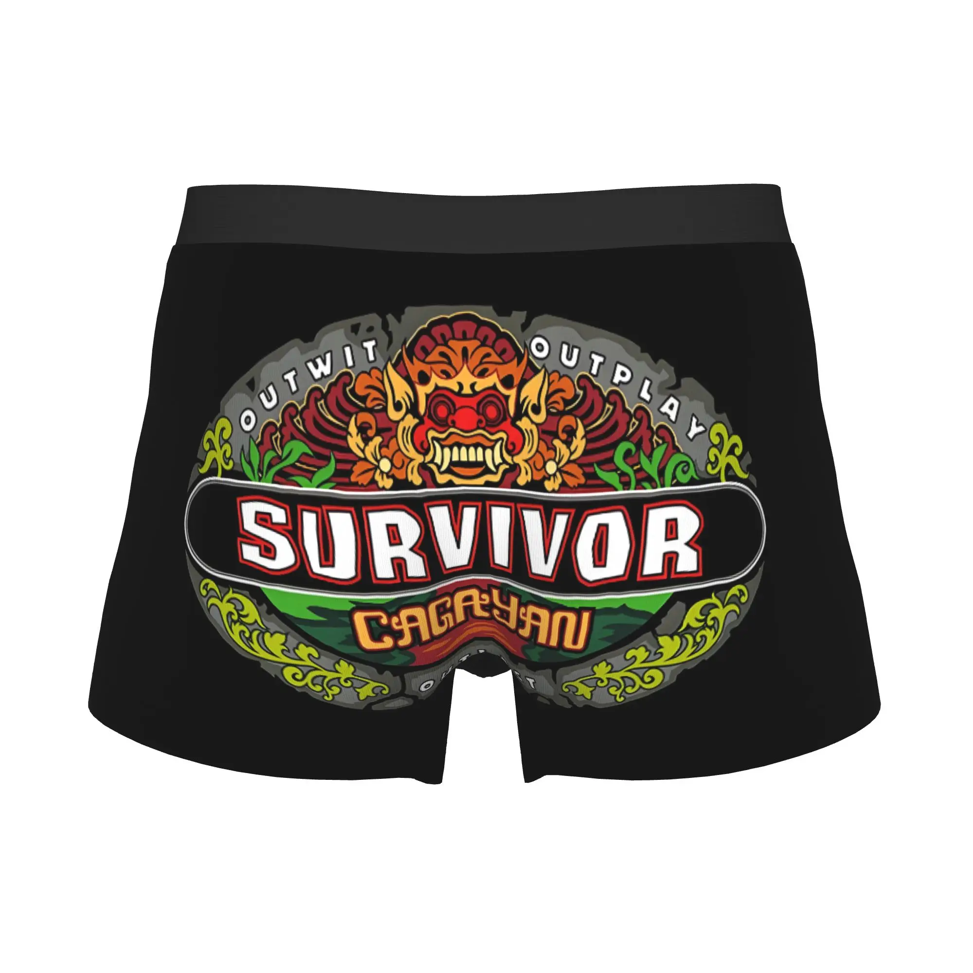 S-Survivors Cagayan Boxers Shorts Men Reality Show U.S Briefs Underwear Fashion Underpants