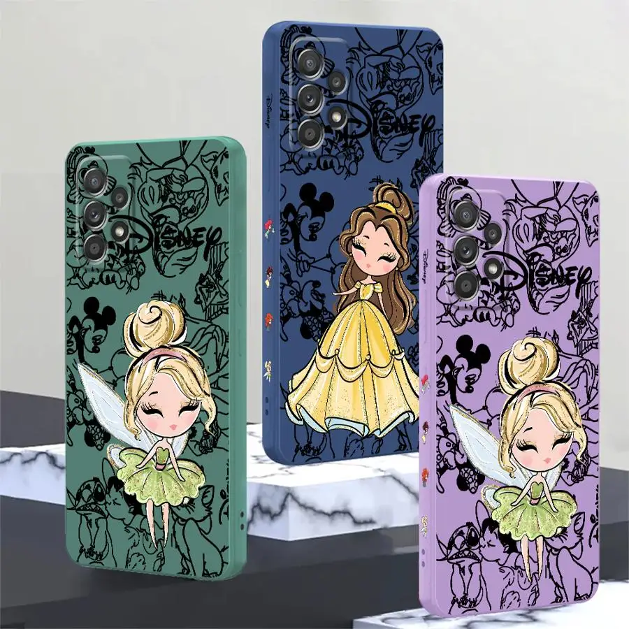 Disney Princess Art Phone Case for Xiaomi Redmi 10 10C 10A 12 12C 13C 8 9 9A 9C 9T K40 Pro K60 Ultra A1 A2 Soft Cover